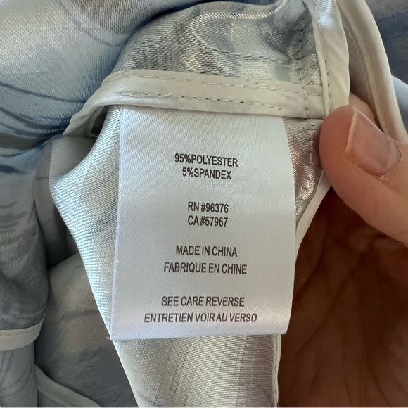 Samuel Dong Midi Dress • XS • Blue/Black/White Abstract Print - Picture 11 of 12